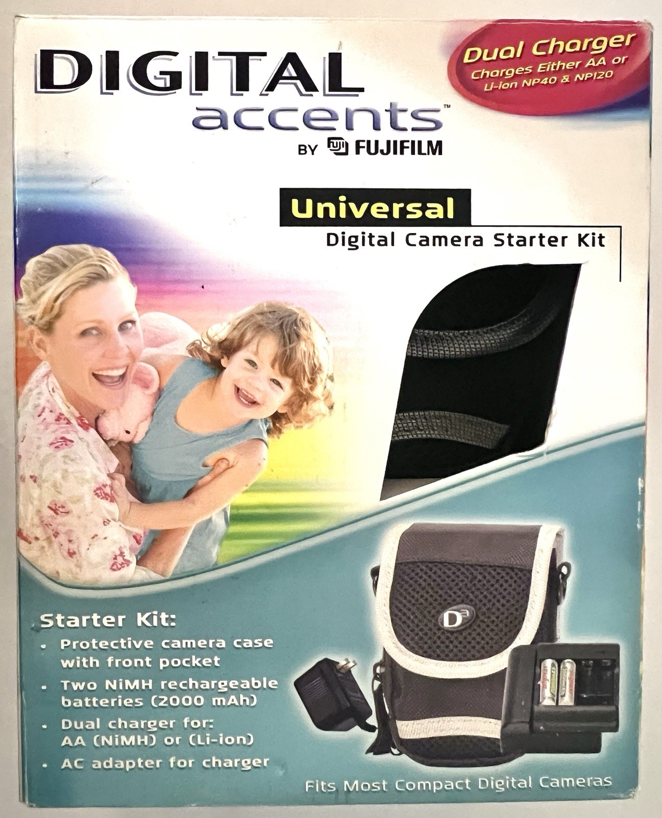 Fujifilm SM05 Accessory Starter Kit Camera Bag , Battery Charger , Batteries