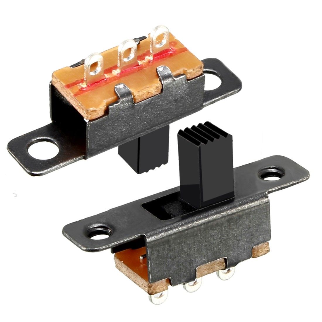 12pcs. 6mm Vertical Slide Switch SPDT 3 Terminal PCB Panel Hitch