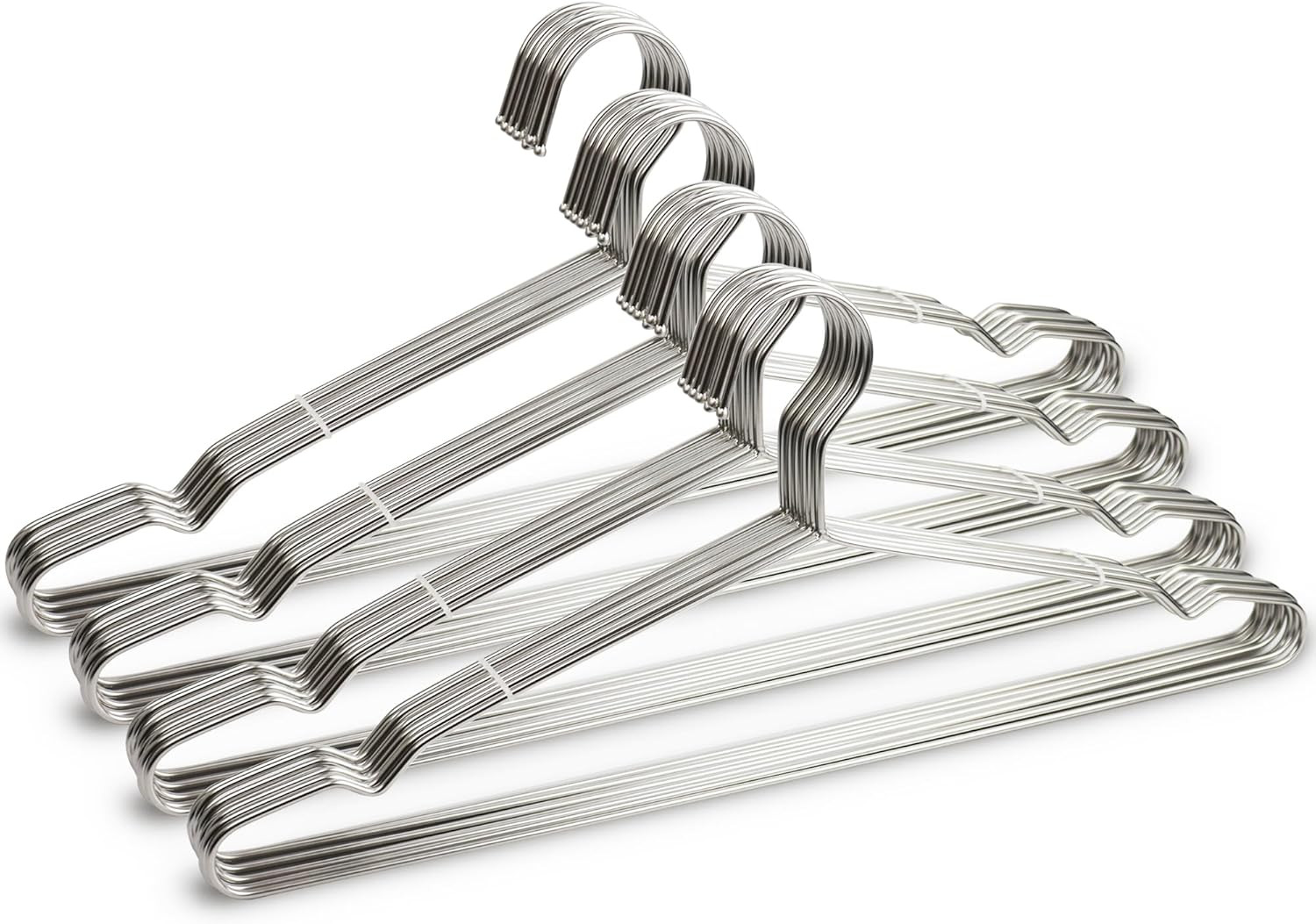 40 Pack Clothes Hangers,  17.7 Inch Metal Hangers Heavy Duty Wire Coat Hangers w