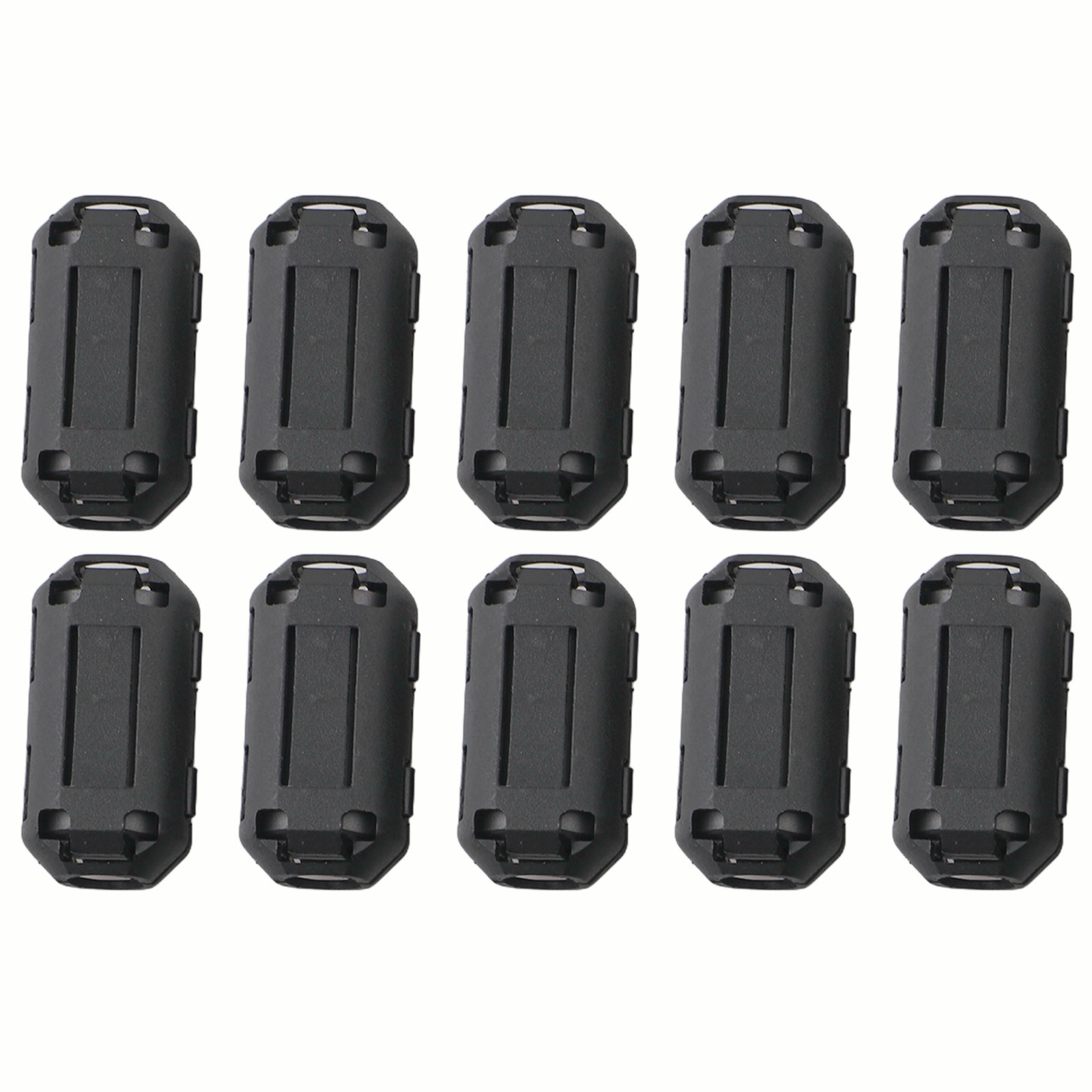 Ferrite Ring Core Cable Clip 7mm Inner Diameter 10 Pcs Reduce Interference
