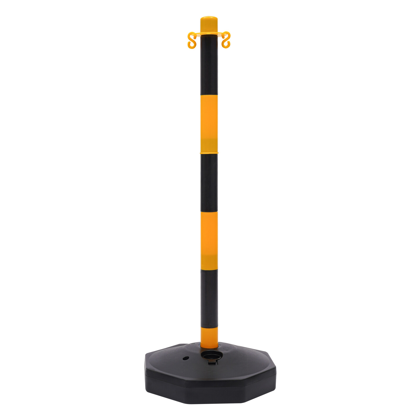 6 Packs Portable Parking Pole 33.5Inch Adjustable Delineator Post With Chains US