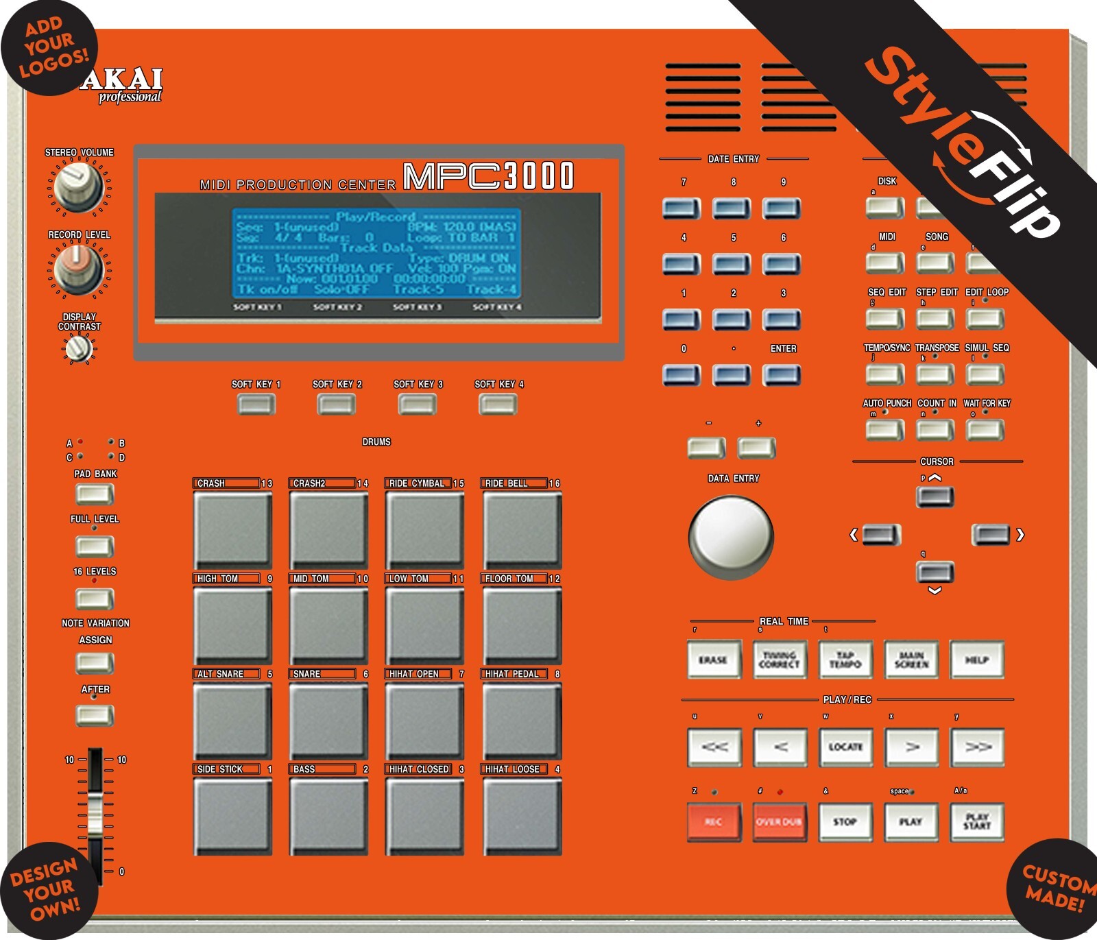 Akai MPC 3000 | Custom Design | Protective Decal | StyleFlip Skins