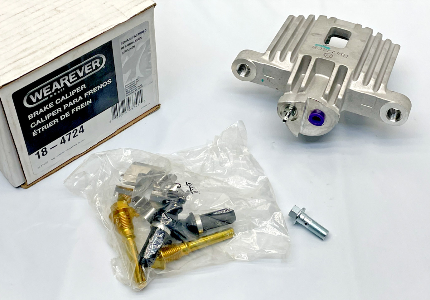 18-4724 Wearever LEFT REAR Disc Brake Caliper REMAN xref. Cardone # 18-4724