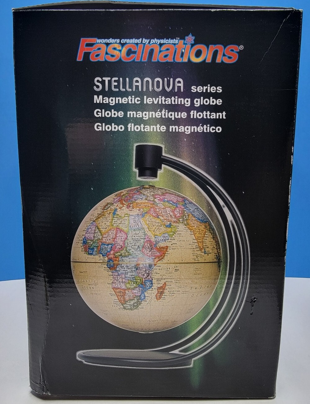 Fascinations World Map Globe Floating Magnetic Levitating Globe. 8" (Read Desc)