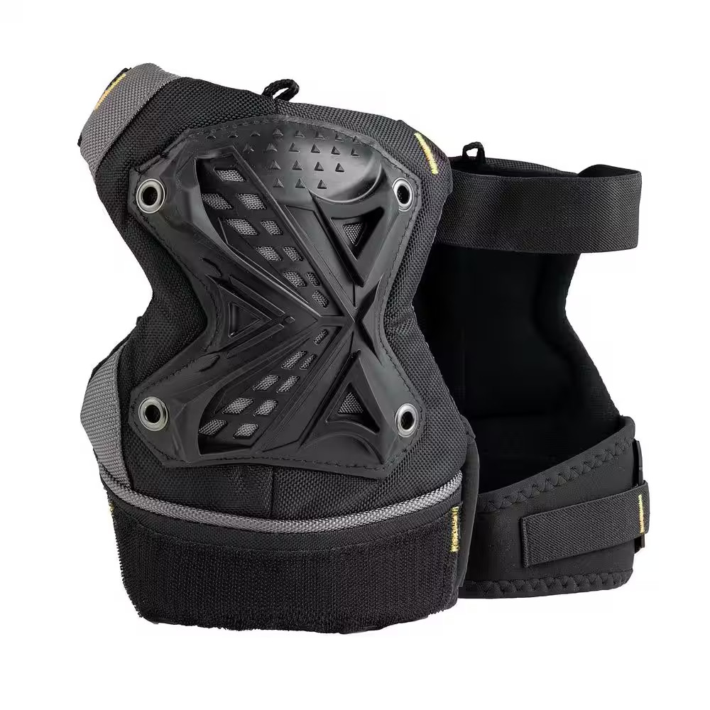 Geldome Multi-Purpose All Terrain Hard Cap Gel Padded Work Knee Pads with Mesh L