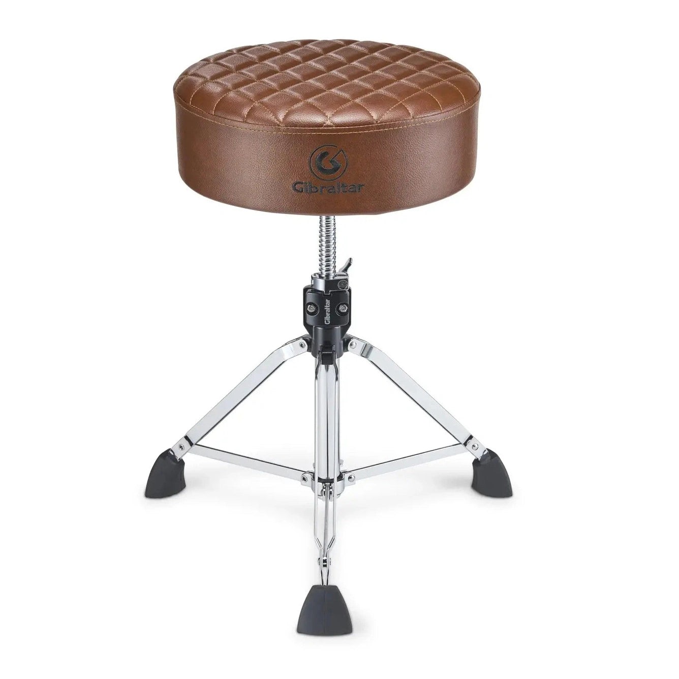Gibraltar Stitched Round Throne 15" Chestnut