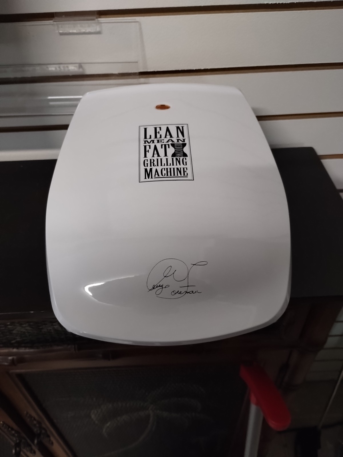 George Foreman Lean Mean Grilling Machine White New