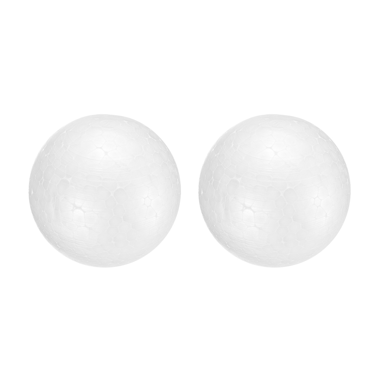 2 Pcs White Foam Balls, 3.1 Inch Polystyrene Solid Round Balls DIY Craft Foam
