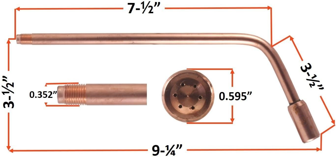 Heavy Duty Acetylene Heating Tip for Harris Torch