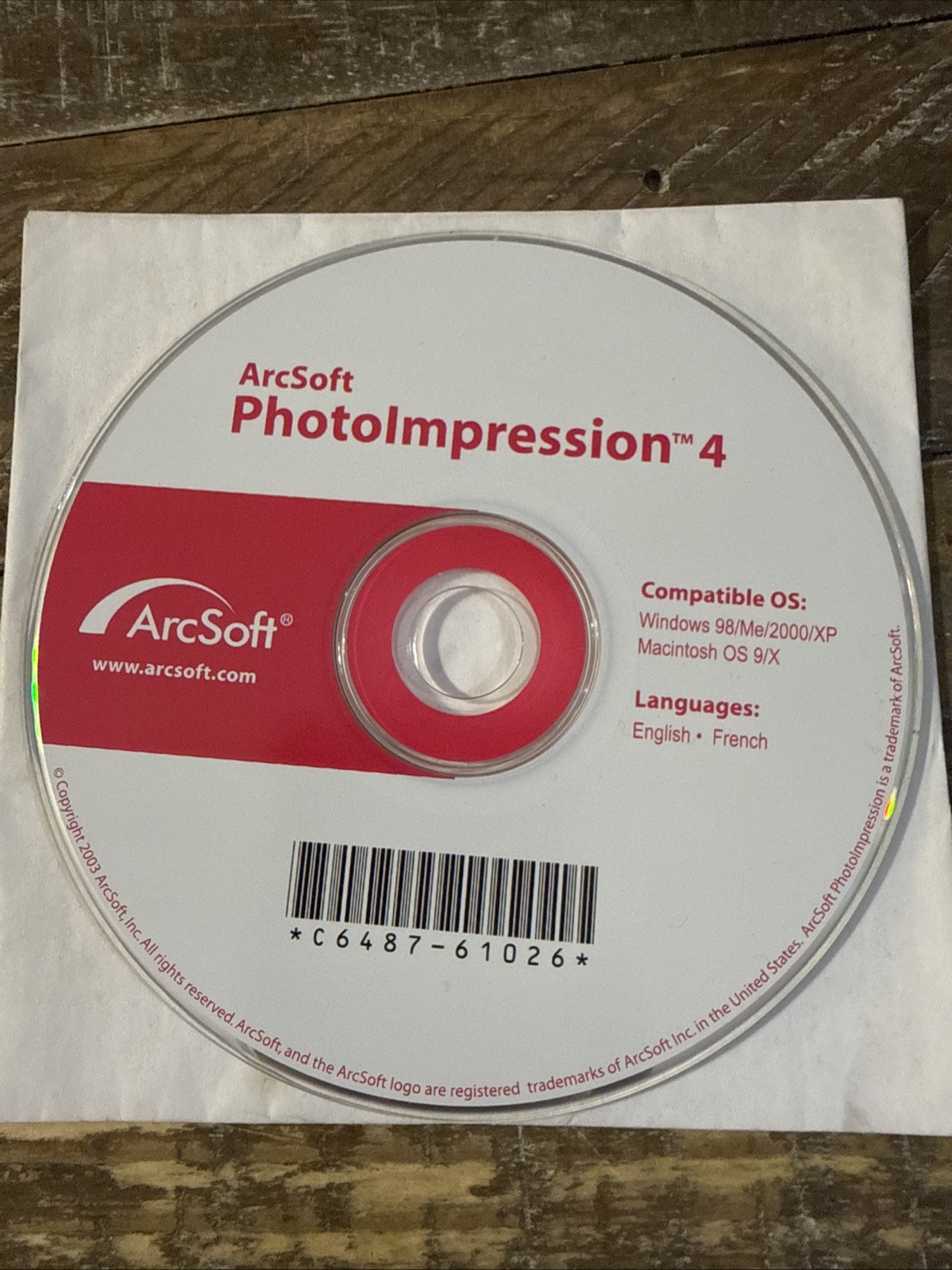 ArcSoft Photo Impression 4 PC Cd Rom