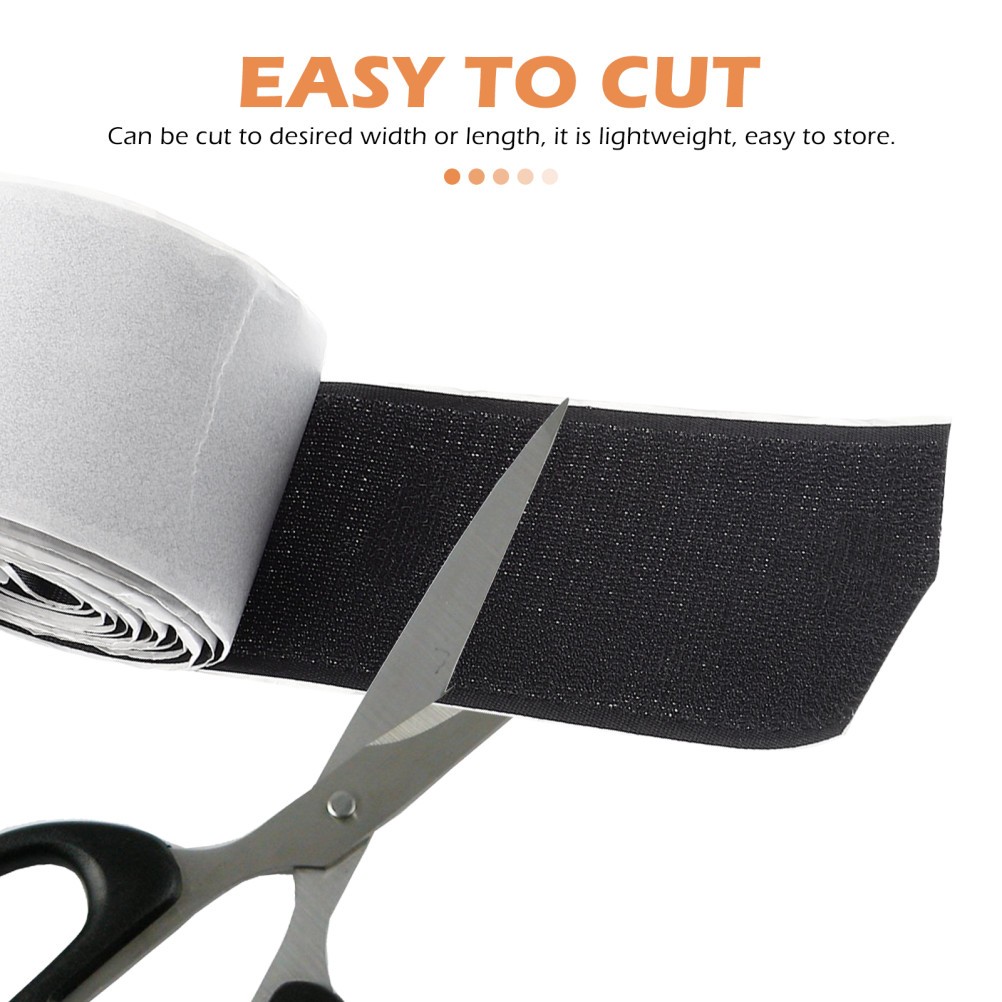 2 Sets Durable White Nylon Hook and Loop Tape for Guitar Effect Pedal