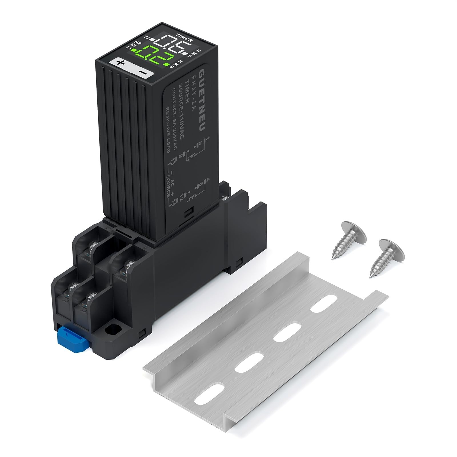 LCD Digital Display Time Relay, Time Control Delayer, Dual Time with Plug-in ...