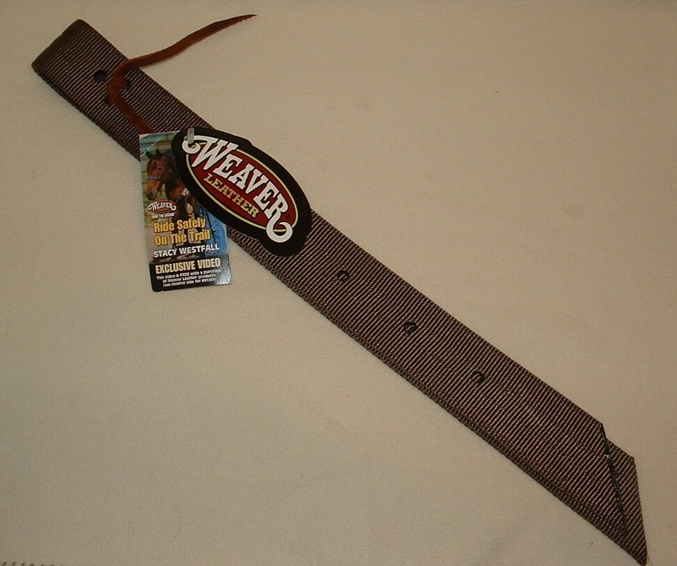 Weaver Leather Doubled Stitched Nylon Off Billet 1 3/4 x 39-Inch, Brown, 35-4018