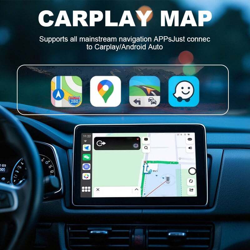 Mini Wireless CarPlay Adapter Bluetooth Auto Connection Plug & Play USB Dongle