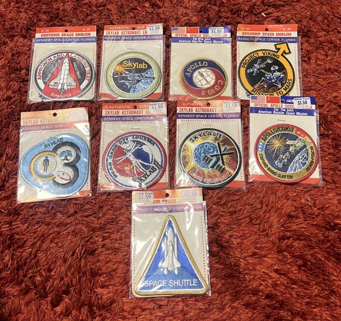 Vintage Lot Of 9 NEW Kennedy Space Center NASA Tours Shuttle & Sky Lab lot NOS