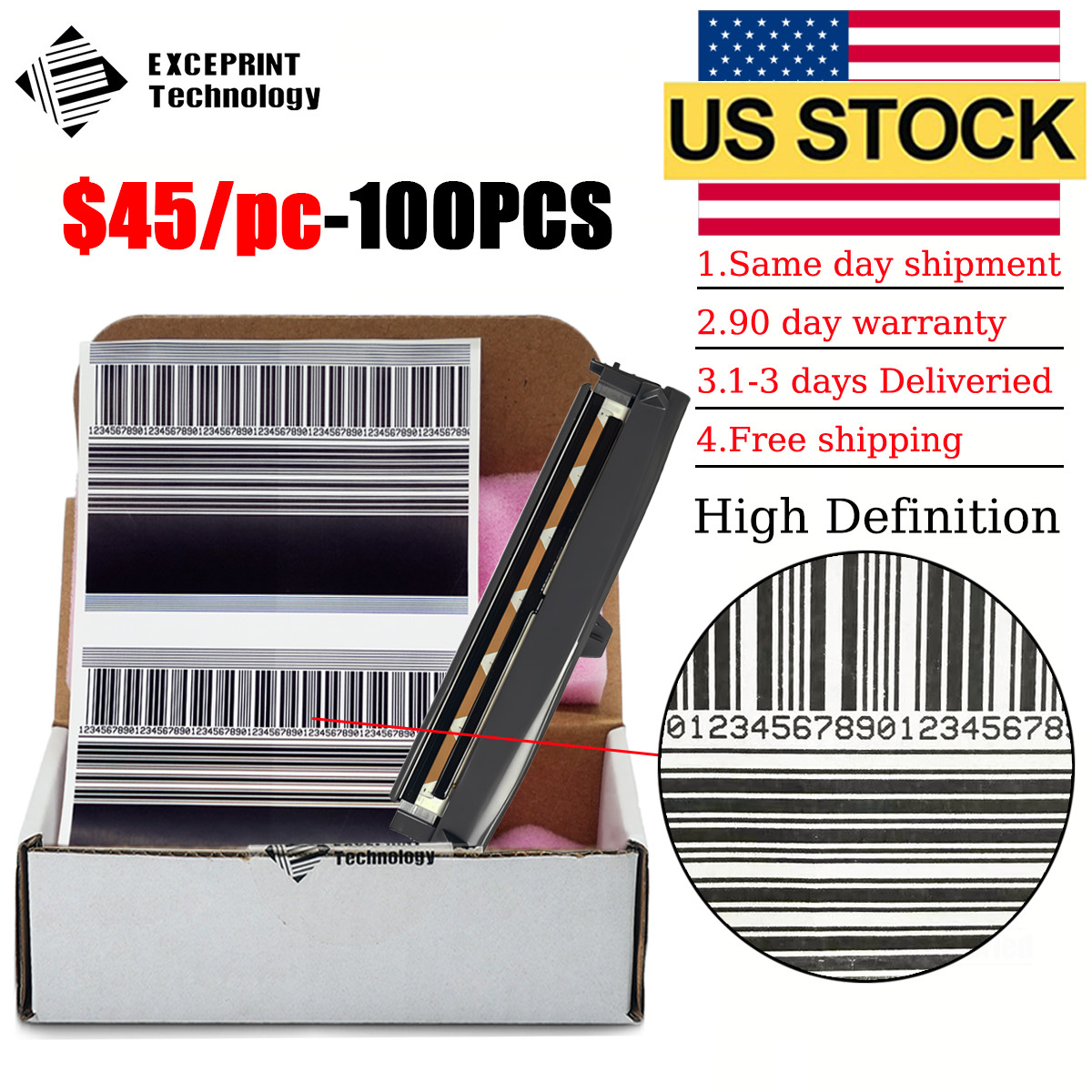 ✅ Printhead for Zebra ZD420T ZD620T 203dpi P1080383-226 - 1,5,10,50,100 Option ✅