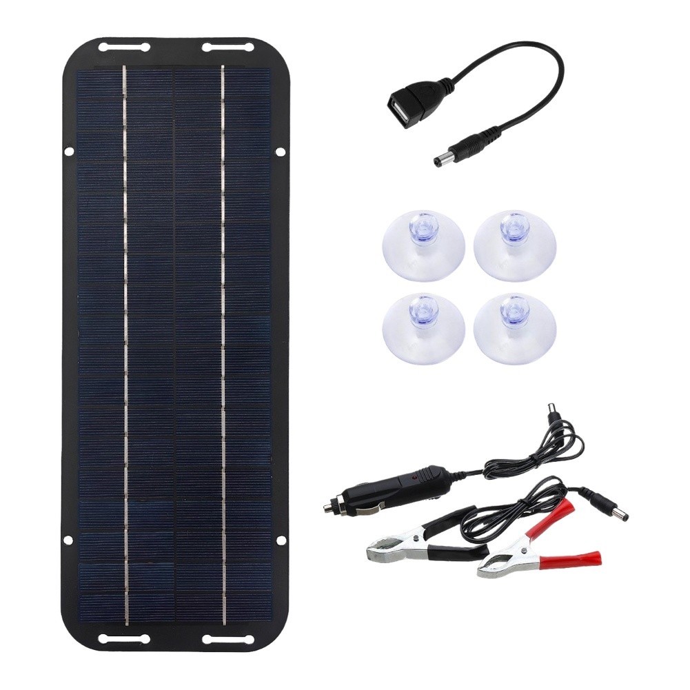 30W Solar Panel 18V Charging Camping Supply Doubles Output for current