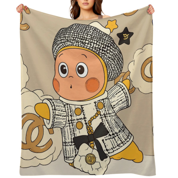 Twinkle Twinkle Large Sublimation Front Print Flannel Throw Blanket J1-241