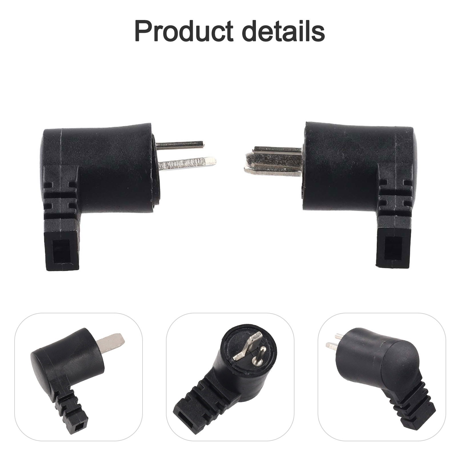 High Quality Connector 2-pin 1 Pair 2 Pcs AC 220V Audio Bend