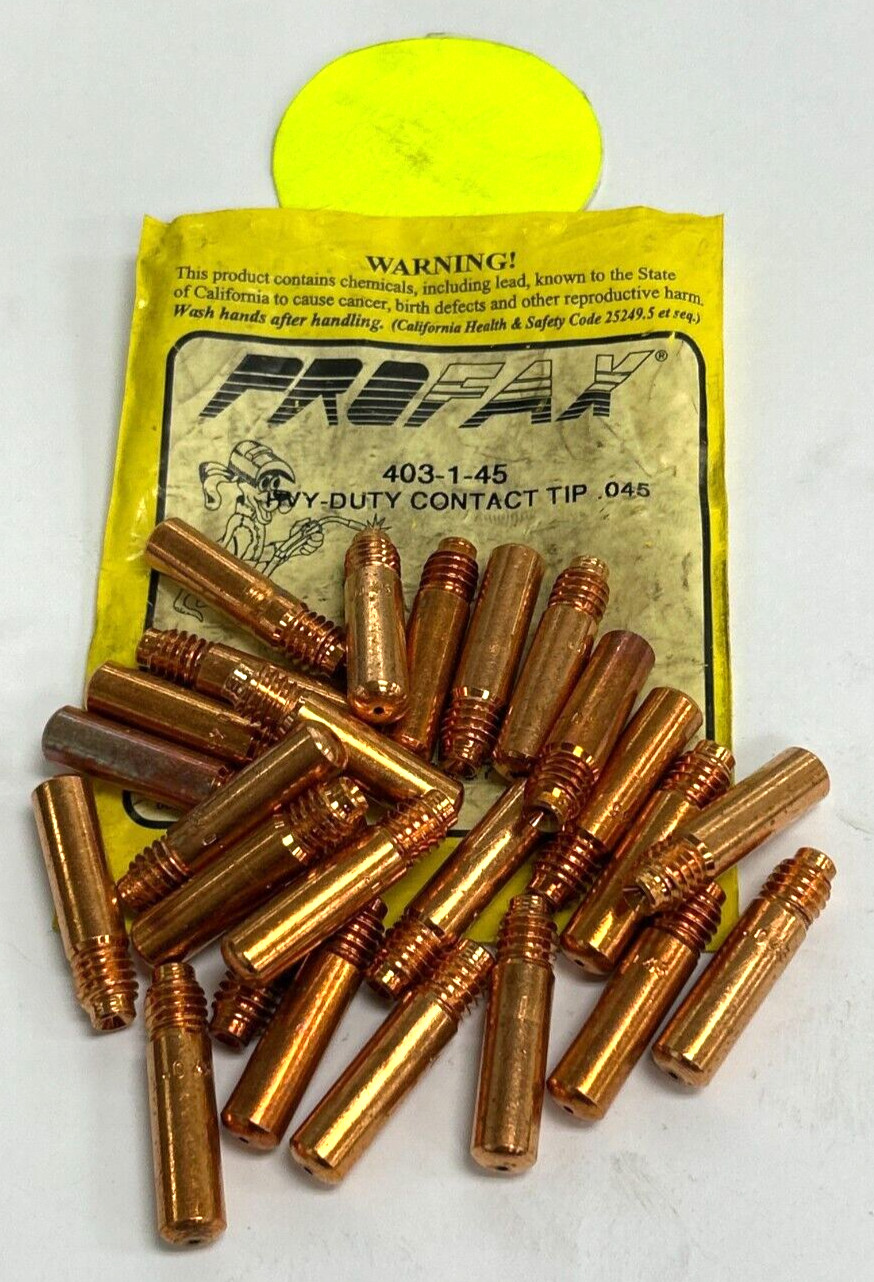 PROFAX HEAVY DUTY CONTACT TIP PART NO 403-1-45  LOT OF 25