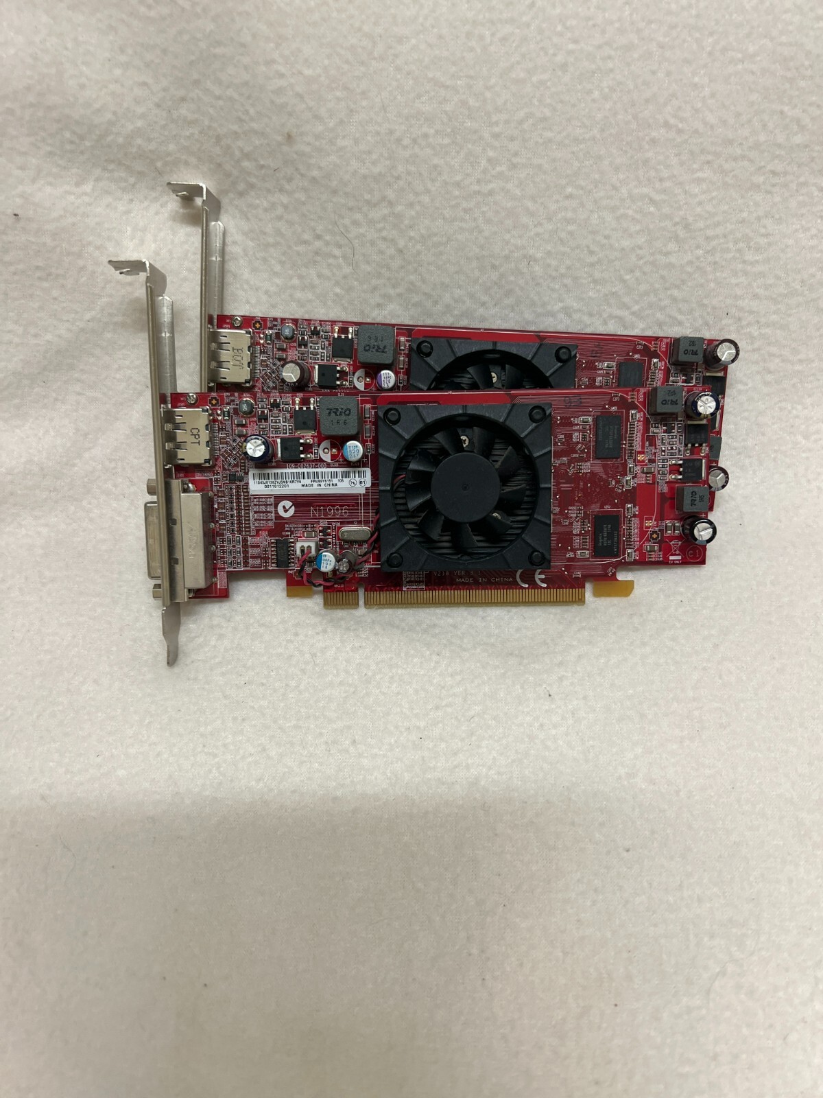 LOT OF 2 AMD RADEON 512MB DVI HDMI PCI-E CARD 109-C02637-00D