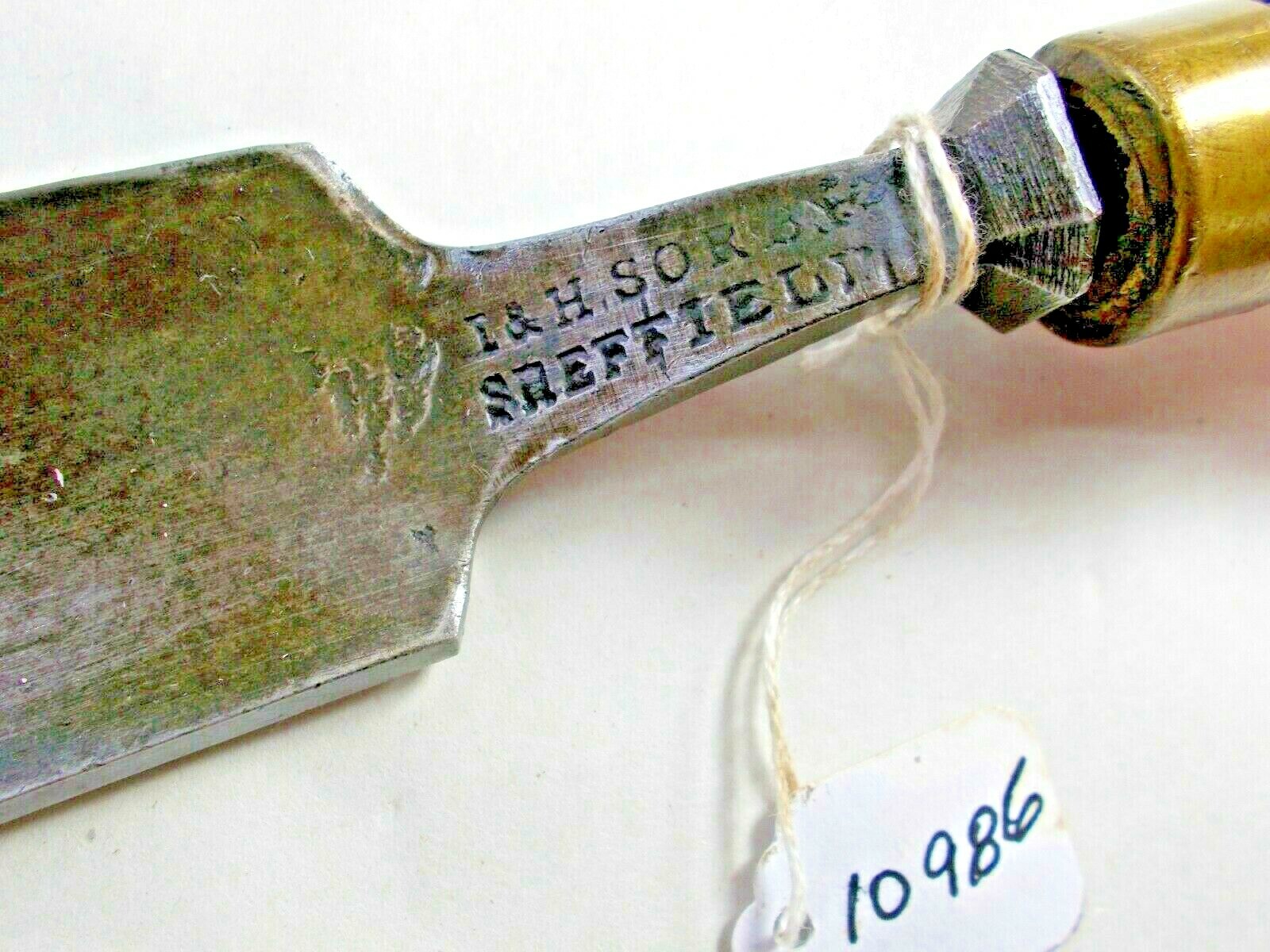 I & H SORBY Vintage 1-9/16" Wide Cut Crank Neck Woodworker's Gouge, Sheffield