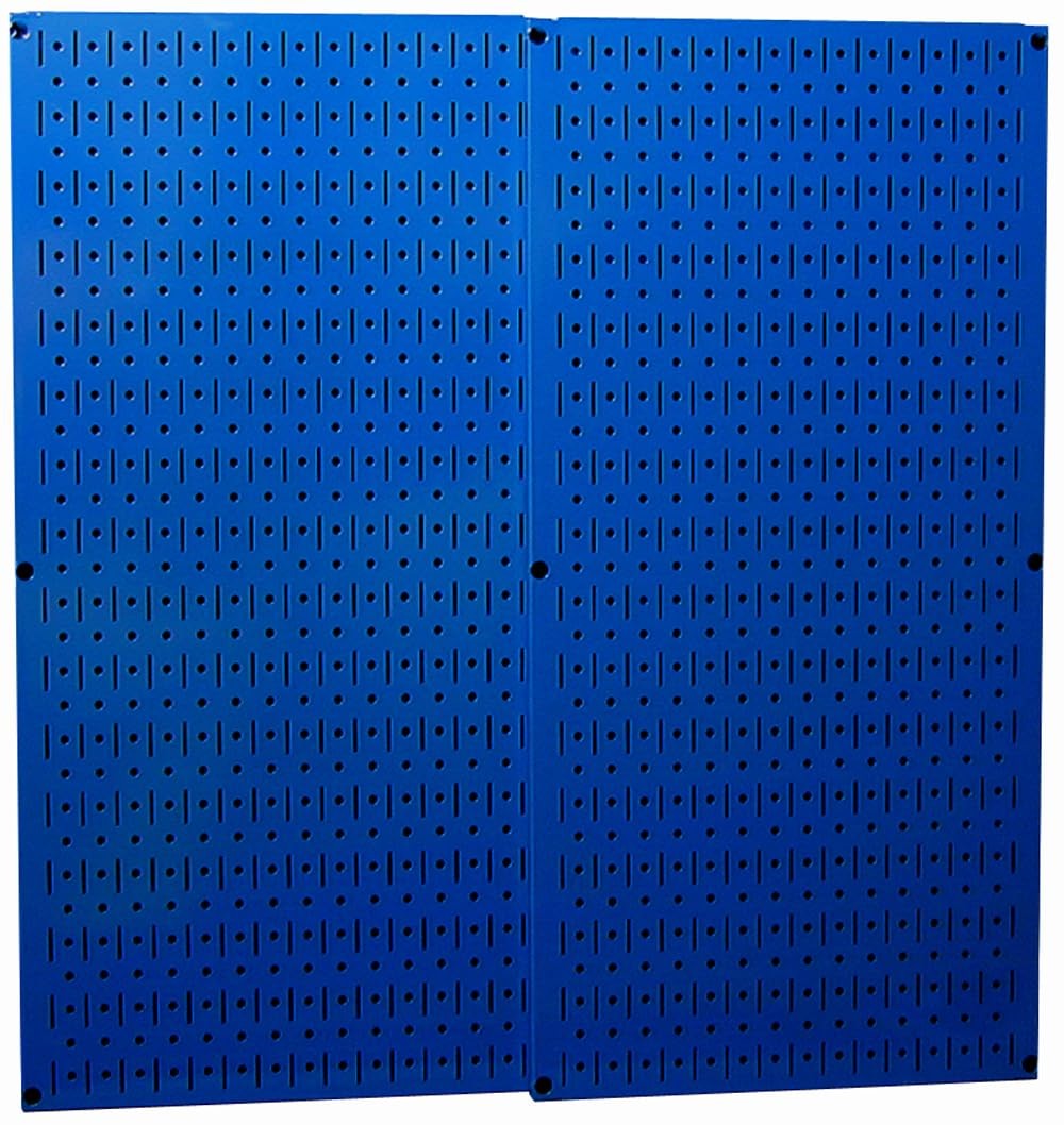 Wall Control 30-P-3232BU Blue Metal Pegboard Pack