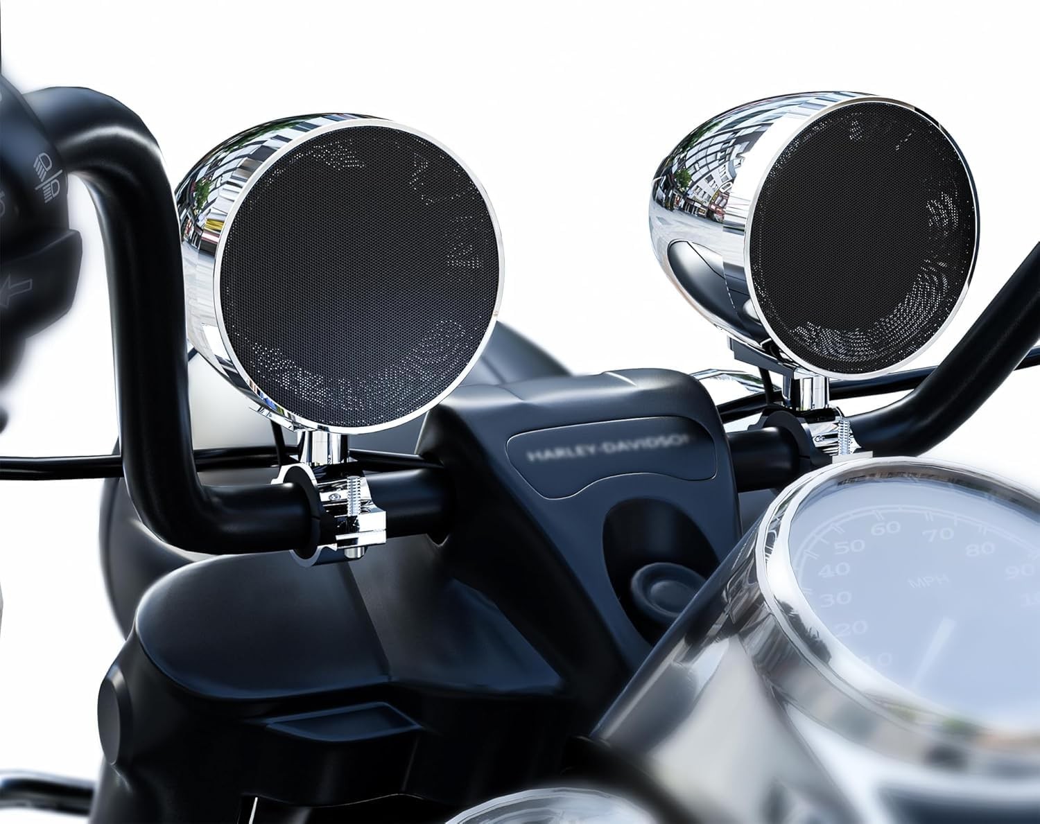 GoHawk Motorcycle Speakers, Bluetooth Speaker System, 4.25 Inch Waterproof Sp...
