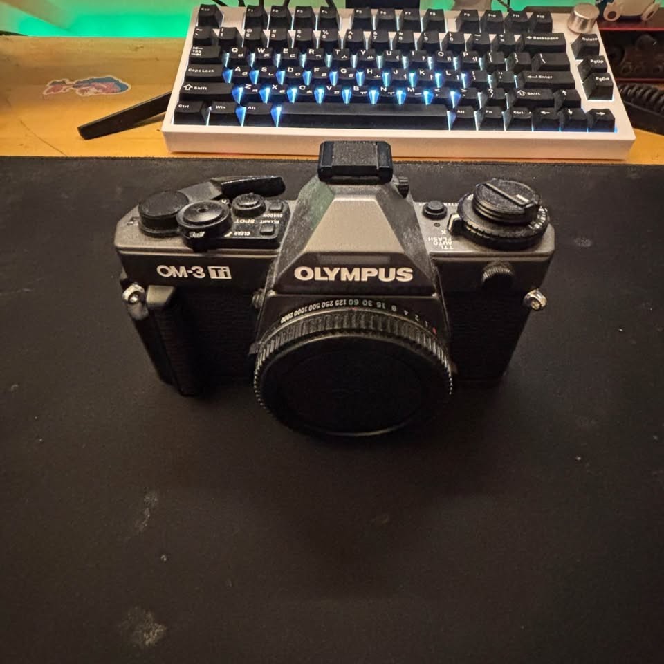 TESTED! Olympus OM-3 Ti SLR Film Camera Titanium Black Body US Stock