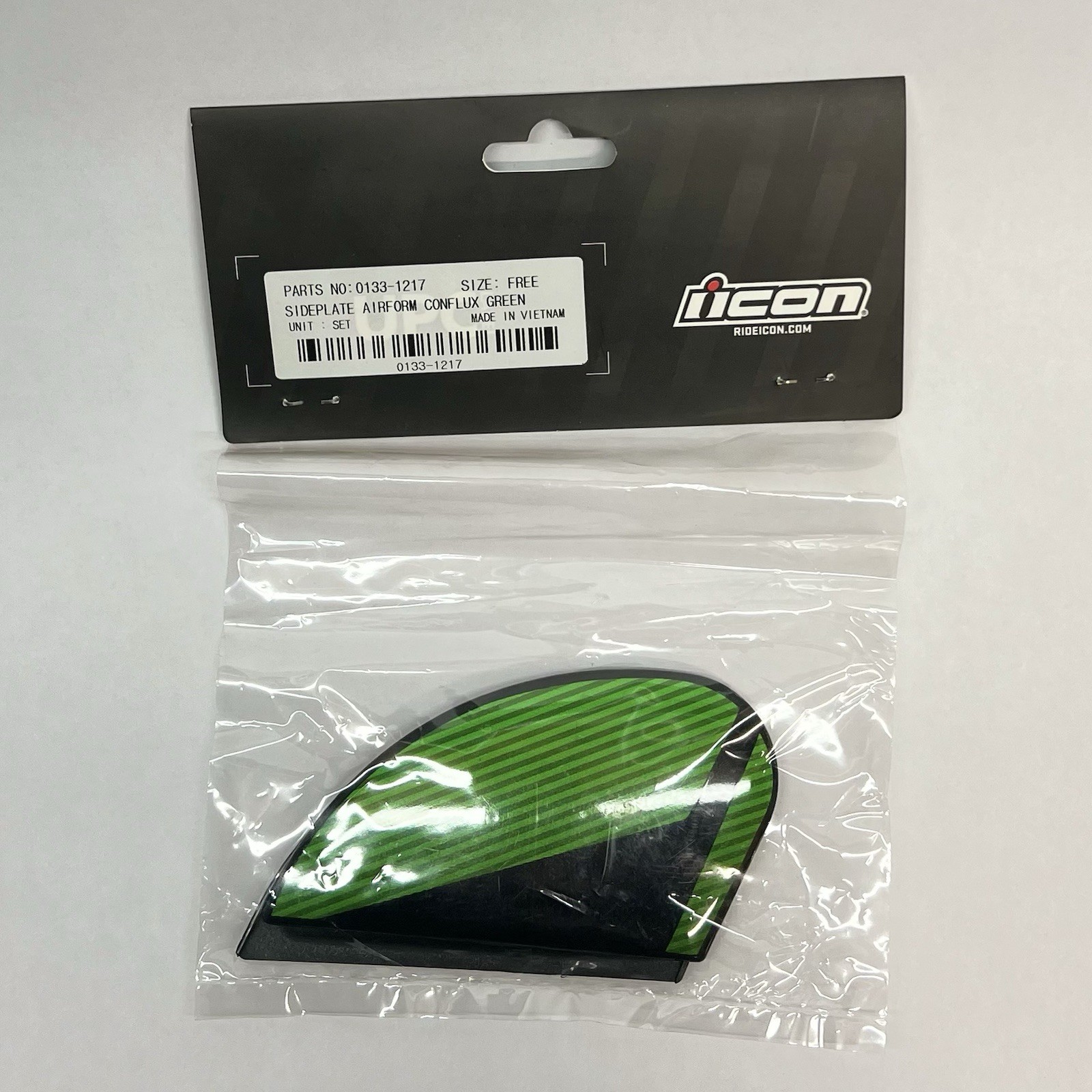 ICON AIRFORM CONFLUX GREEN REPLACEMENT SIDE PLATES #0133-1217