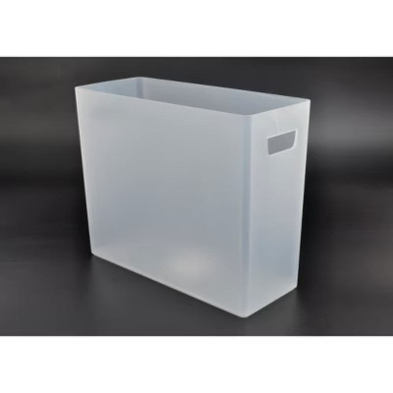 Plastic File Box Clear:Polypropylene, 1 Compartment, 12.28" W x 10" H x 5" D