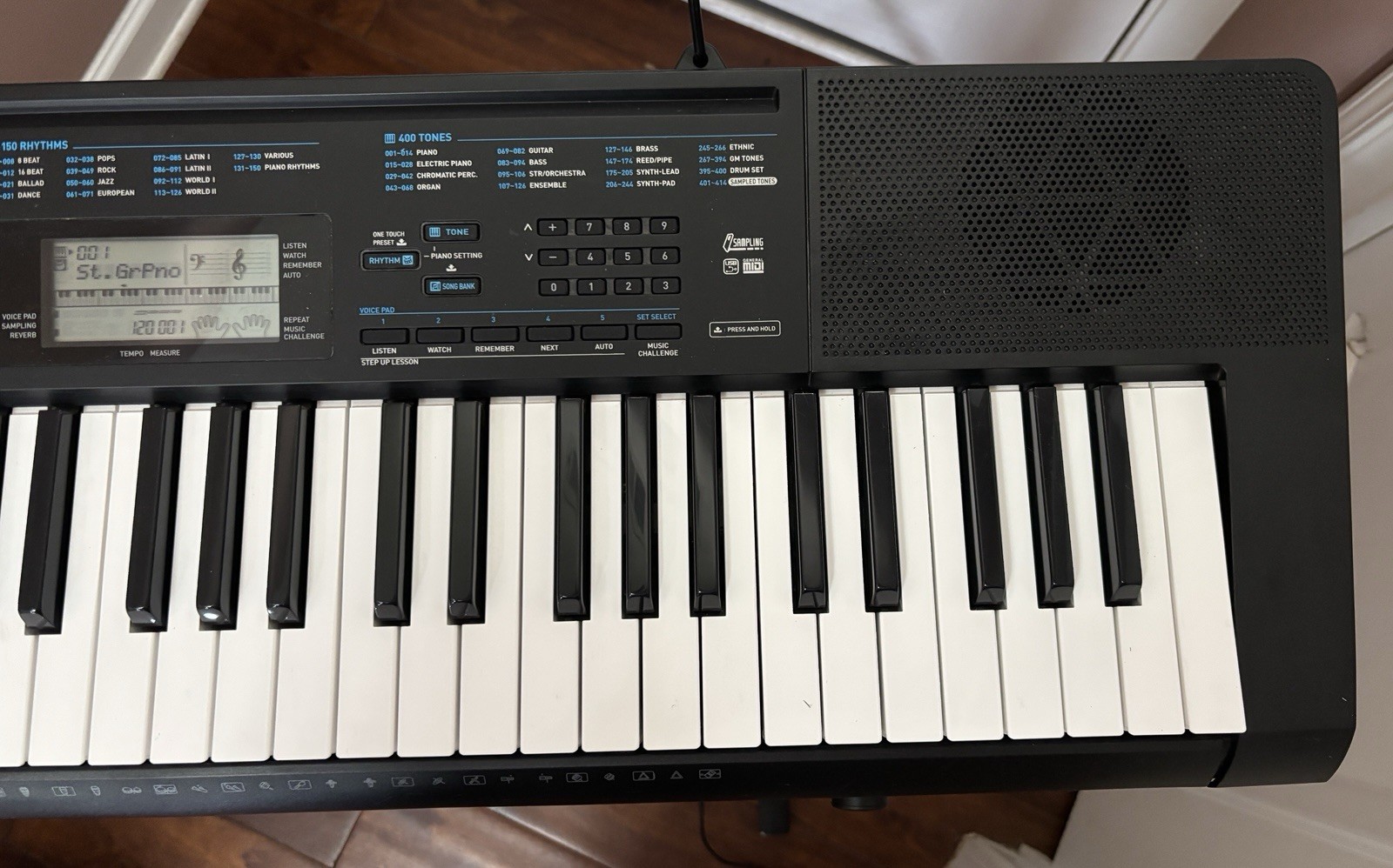 Casio CTK-2300 Keyboard COMPLETE with stand, power cord, user manual, box