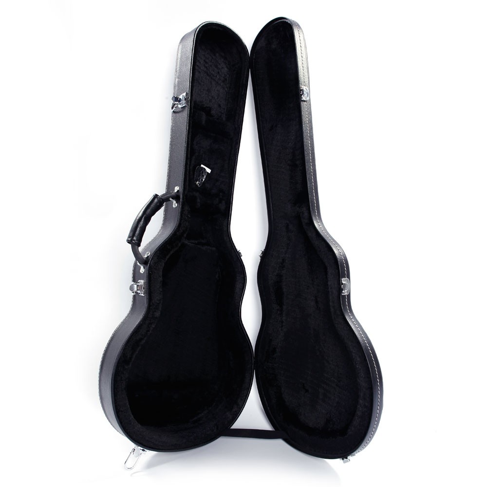 Glarry GLP Electric Guitar Case Hardshell Bulge Surface Microgroove  Black