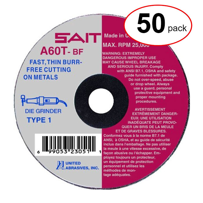 Sait 23051 - 3X.035X3/8 A60T Cut-off Wheel -  (50Pack)