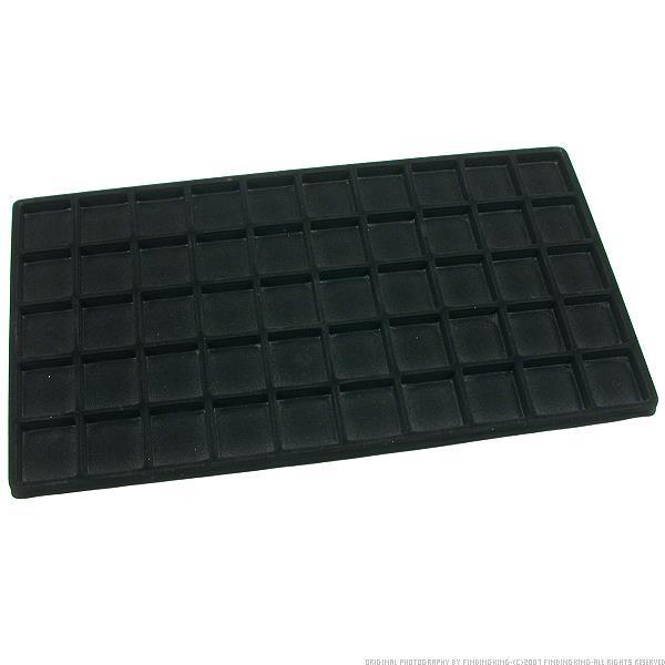 Travel Case & 50 Slot Insert Black 14 1/8" 2Pcs