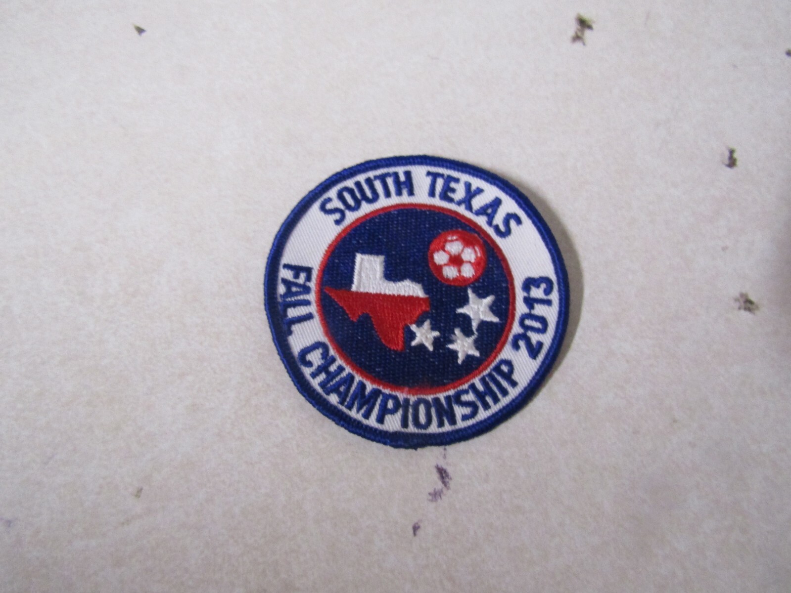 MILITARY PATCH SEW ON OLDER SOUTH TEXAS FALL CHAMPIONSHIP 2013