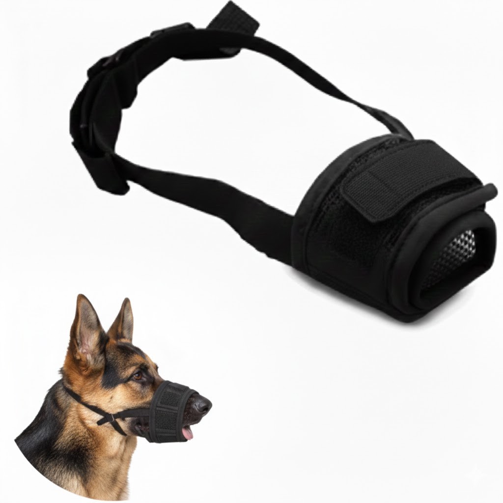 Adjustable Dog Mesh Muzzle Anti-Bark, Anti-Bite, Stop Chewing for Small Dogs