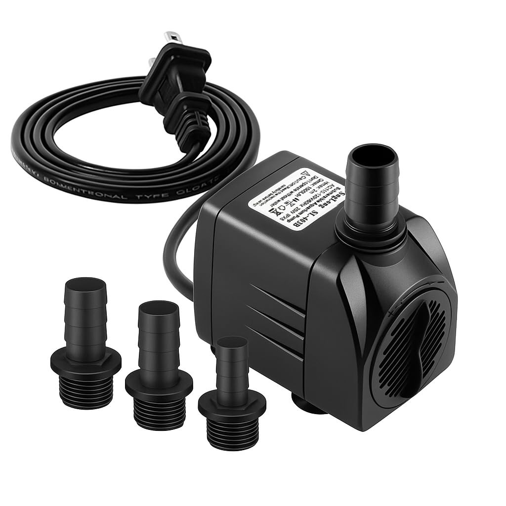 Submersible Pump 400GPH (1500L 25W) Ultra Quiet with Over Heating Protection ...