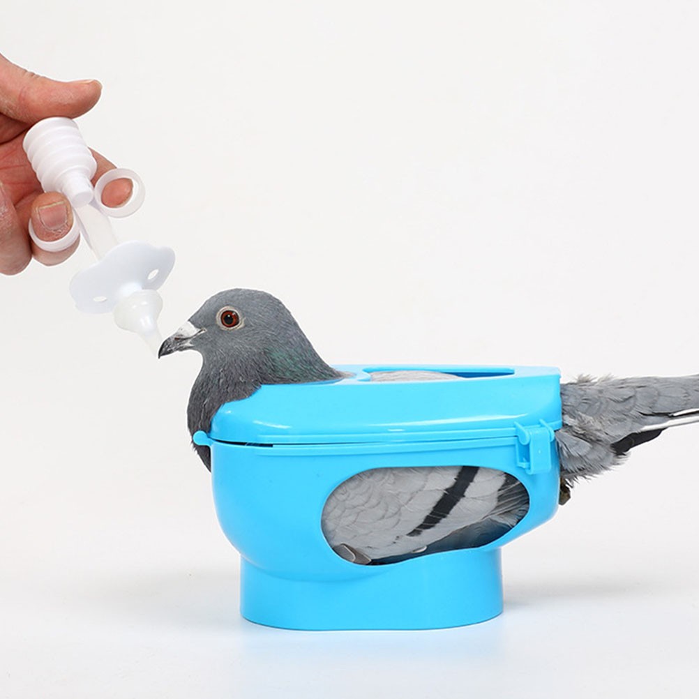 Reusable Pigeon Feeder Rack Plastic Durable Bird Holder for Injection Use