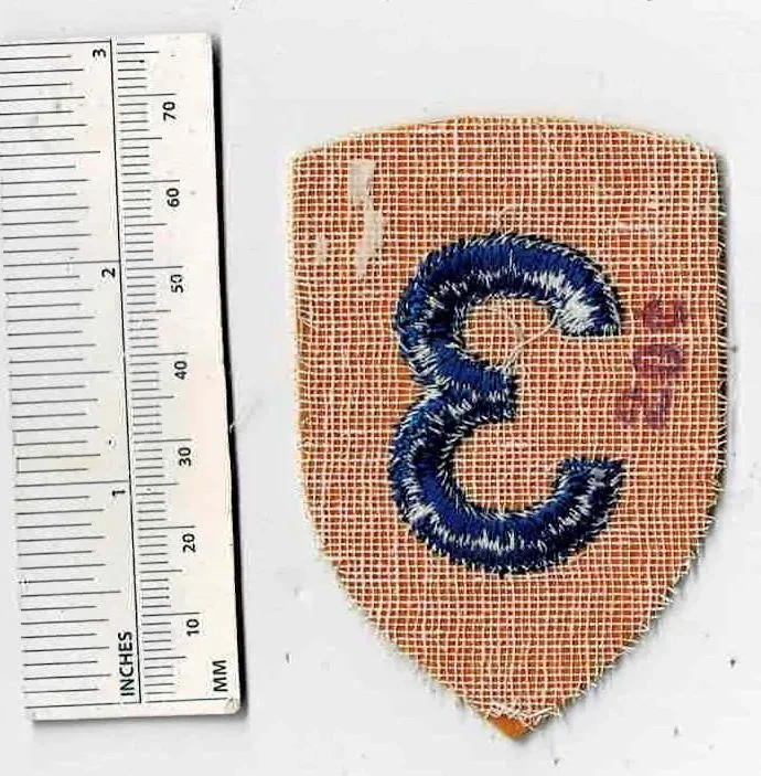Repro 3rd CAVALRY Division Us Army Shoulder Patch Cloth Cheesecloth Backing