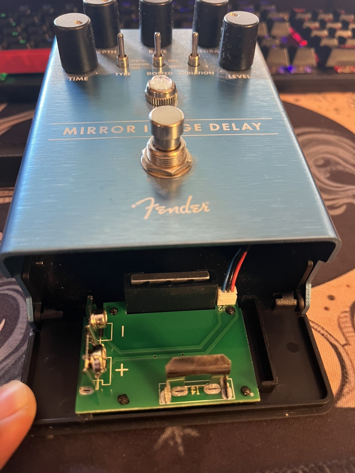 Fender Mirror Image Delay Electric Guitar Effects Pedal