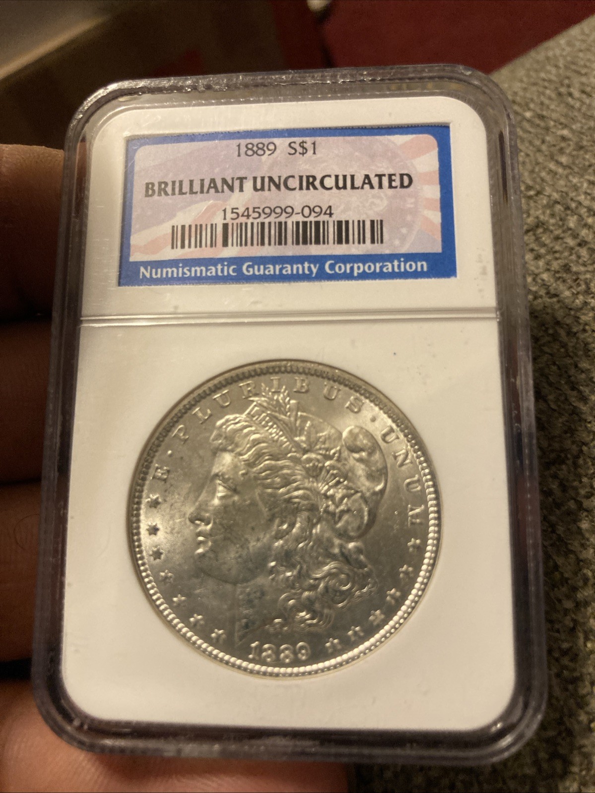 1889 NGC Uncirculated Morgan Silver Dollar