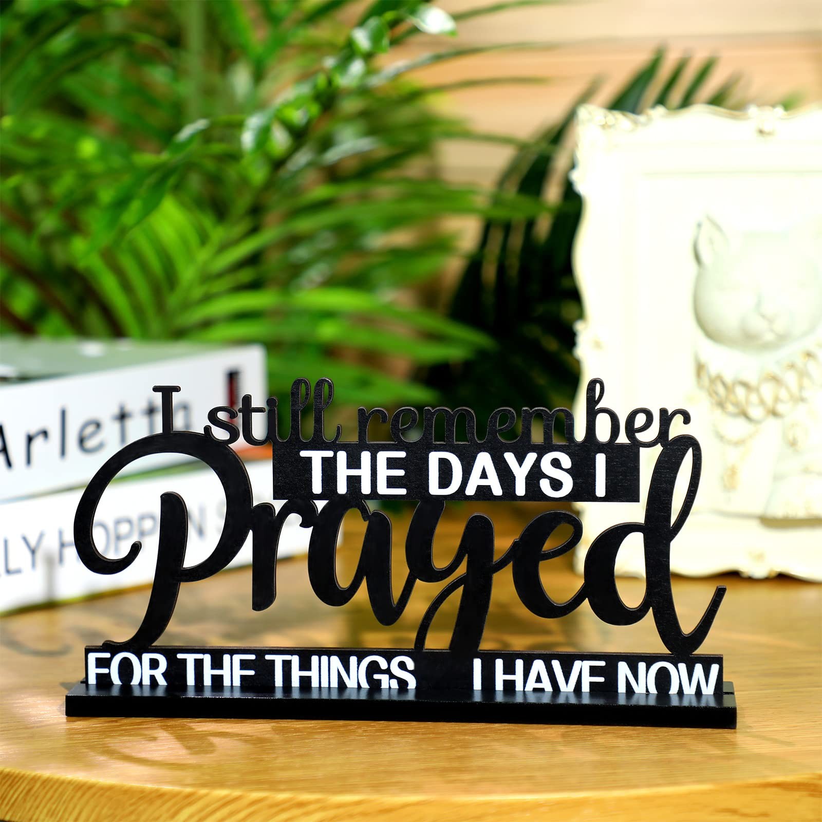 Jetec I Still Remember The Days I Prayed Sign Inspirational Table Blessed Signs
