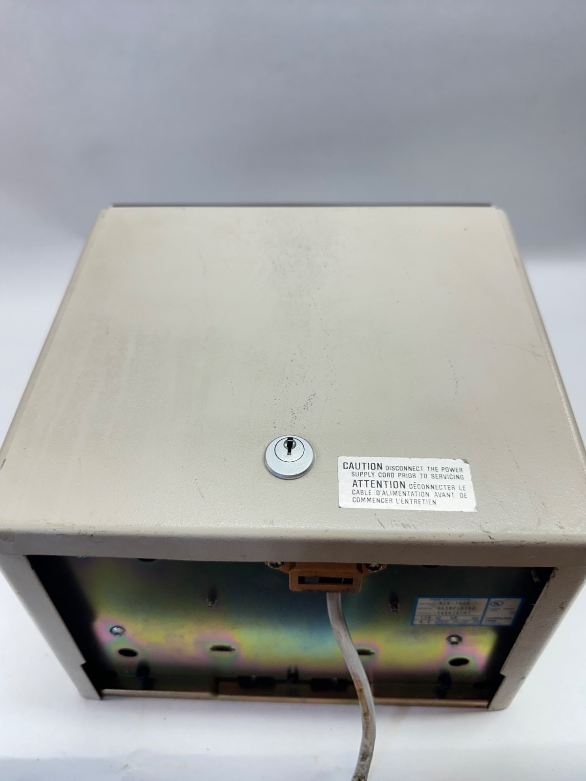MJR-7000 8000 Computerized Stand Alone Employee Time Clock + Key Used Timecoder