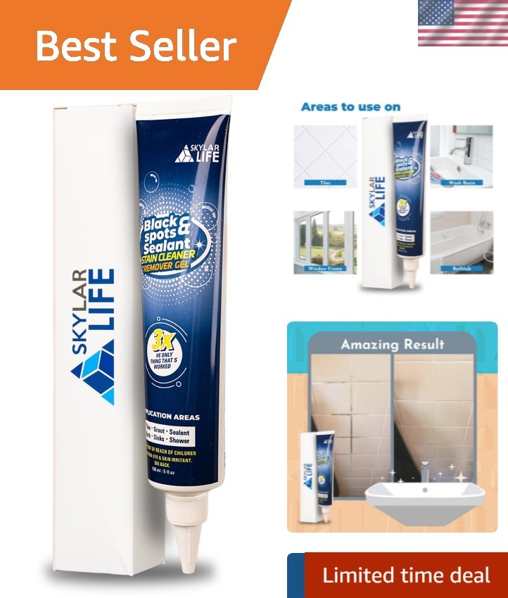 Home Tiles and Sealant, Rubber Stain Whitnener Gel Apply on Silicone Caulk fo...