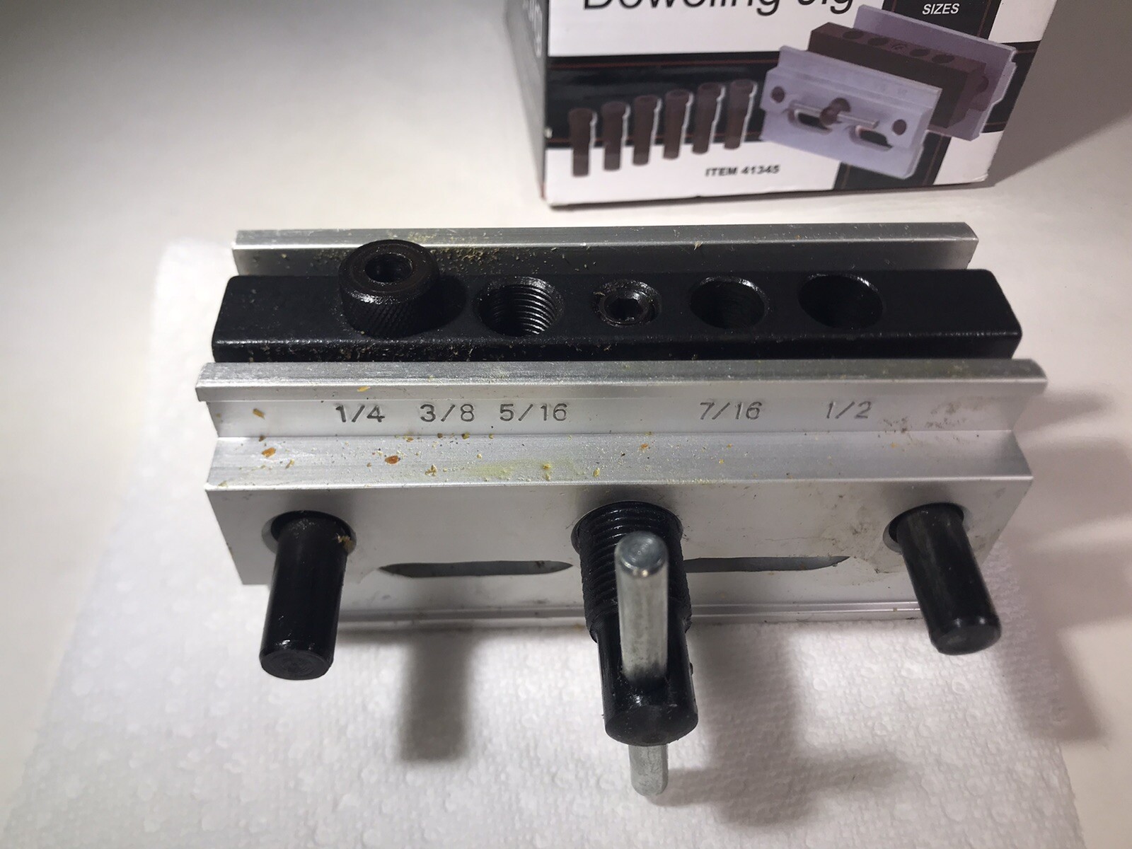 Self Centering Doweling Jig ~ 41345 ~ Precise Drilling Guide ~ Dowel Clamp Tool