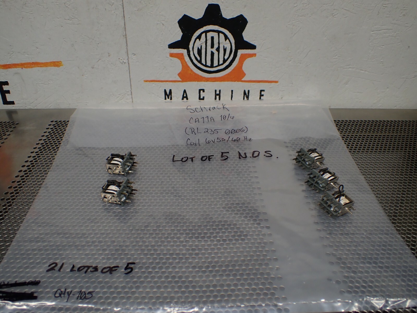 Schrack CA11A 10/220 RL235220 Relays 220V 50/60Hz Coil New No Box (Lot of 5)
