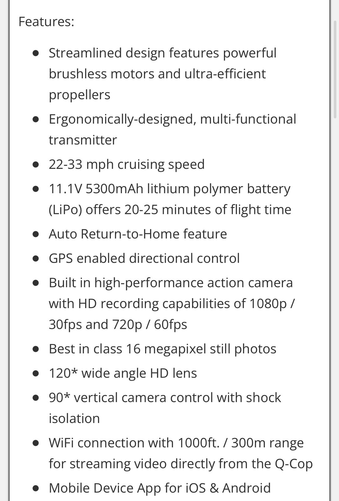 drone Q-cop Hi Tec