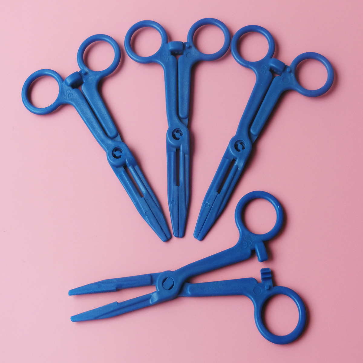 10 x Disposable Haemostatic Forceps Body piercing Clamp Bleeding Hemostasis Tool