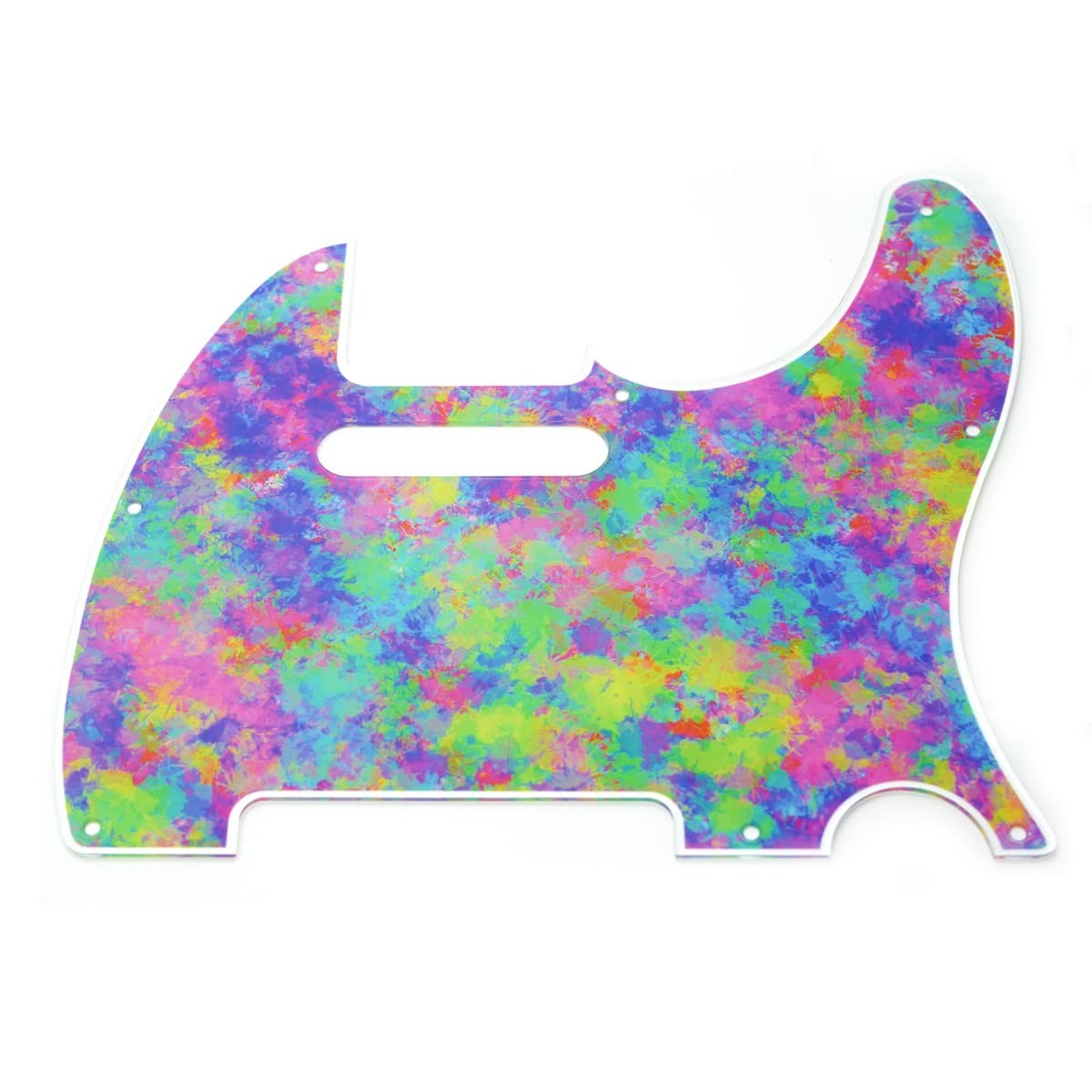 SCORELAY PICKS Telecaster Pickguard Colorful Painting Print Green Japan Import